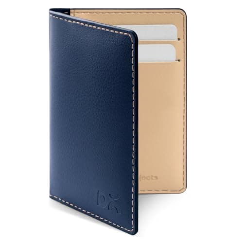DailyObjects Hunter Space Blue Log Bi-Fold Wallet | Compact and travel friendly structure | Durable, contemporary, and sophisticated | Premium Pebbled Leather | Manufactured in India | For Men
