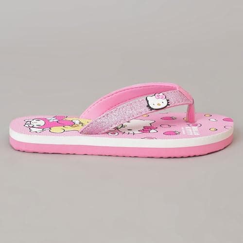 Kidsville Official Hello Kitty Printed Kids Girls Flip-Flop | Soft, Non-Slip, Indoor, Outdoor, House Slipper, Comfortable & Durable Footwear for Children 2