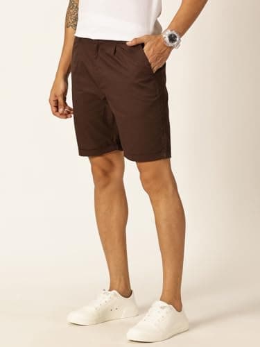 Thomas Scott Men 100% Cotton Smart Chino Shorts (TSS038_Coffee, 38) 2