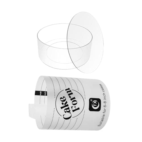 HEAVENGLOW Acrylic Cake Form Practical Easy to Use DIY Multifunctional Cake Making Tool 8 inch|Home & Garden | Kitchen, Dining & Bar | Baking Accs. & Cake Decorating |1 Set Acrylic Cake Form 6