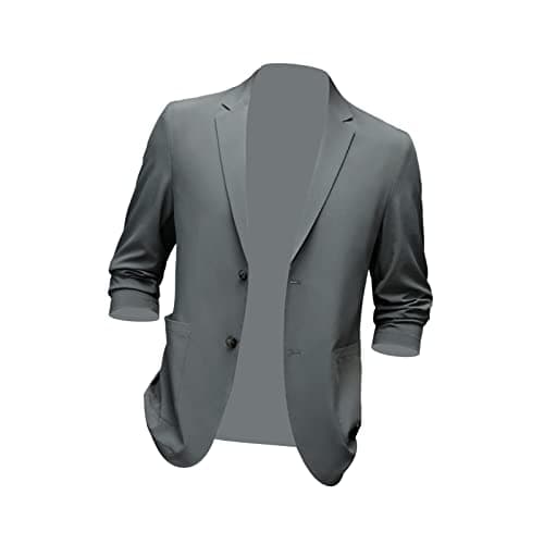 ZOOMELLA Suit Jacket Men Mens Sport Coats and Blazers Suit for Party Office Festivals Gray Green Color L 2