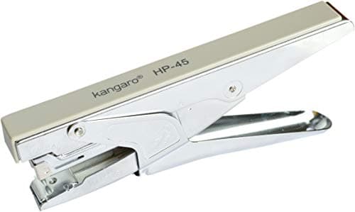 Kangaro HP-45 Desk Essentials All Metal Stapler| With 4 Packet of 24/6 Pins | Sturdy & Durable | Suitable for 30 Sheets | Perfect for Home, School & Office | Pack of 1 | Color May Vary 2