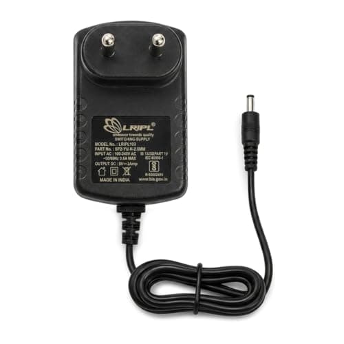 LRIPL103 Universal SMPS Power Adaptor Input Power Supply AC 100V-240V DC Output 5V 2A (2.5 MM PIN)- Universal Charger for Set Top Box, Router, CCTV Camera, Android TV Box | 10W Output - Bis Cerfitied