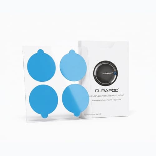 Curapod Adhesive Patches – Medical Grade, Skin-Friendly, Double-Sided | 50 Patches | Compatible with CURAPOD Pain Relief Device
