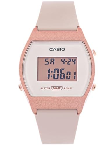 Casio Vintage LW-204-4ADF Rose Gold Digital Dial Pink Resin Strap D213