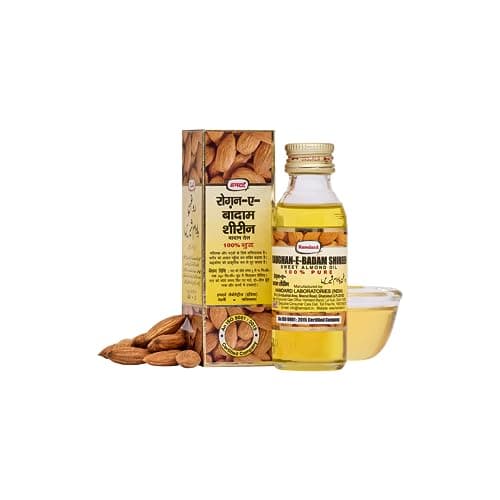 Hamdard Raughan-E-Badam Shireen Sweet Almond Oil, 50ml, Pack of 1