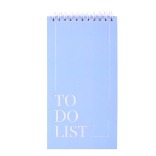 Papboo Easy to Carry To-Do List, Planner, Check list With 80 Printed Sheets Matte Finished Cover (Sky Blue)