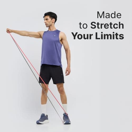 CULT Resistance Band 13MM (7-15Kgs), Latex-Free TPE Loop Band for Strength Training, Pull-Up Assistance, Mobility Exercises & Home Gym Workouts, Red & Grey 2
