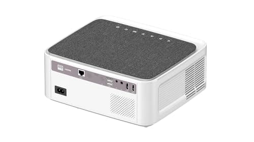 Play Full HD Native 1080P Big Screen 5G WiFi, 8000lm Remote Controller Android 3D Home Office Projector (White) 5