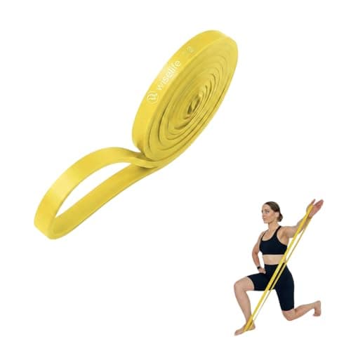 Wiselife Fabric Resistance Power Band, Pull Up Bands, Pull Up Assistance Bands, Workout Bands, Exercise Bands, Resistance Bands For Legs, Working Out, Muscle Training, Pull Up Assist Upto 7Kg(Yellow)