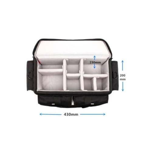 SNAPPSY Structured Camera Shoulder Bag Zippered Padded Camera Bag Top Carry Handles Light Light-Colored Lining for Photographers, Photo Shoots, Travel, M, 4319B 5