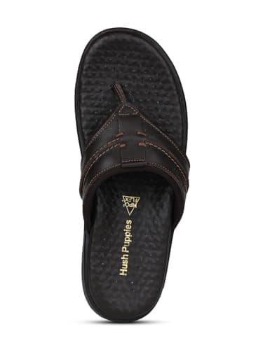 Hush Puppies Men's CHARLES THONG E Brown Sandal's - 10 UK (8744907) 5