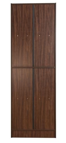 DeckUp Plank Cove Engineered Wood Book Shelf and Display Unit (Walnut and White, Matte Finish) 5