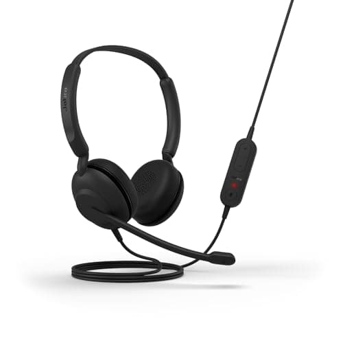 Jabra Evolve 10 Wired Headset with Noise-Cancelling Microphone for PC/Laptop Use, Easy USB-A Setup, TCO Certified, Lightweight Design, Inline Call/Volume Controls for Online Meetings, Black 3