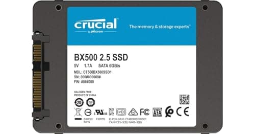 Crucial BX500 500GB 2.5-inch SATA 3D NAND Internal SSD Upto 550 MB/s 4