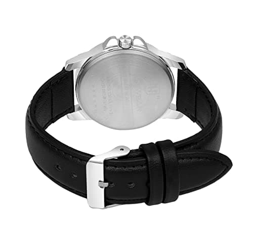TIMEWEAR Analog New Track Number Dial Day Date Functioning Black Leather Strap Watch for Men 5