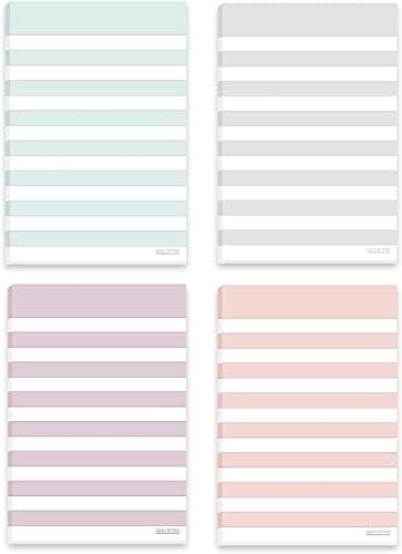 MeRaYo Sticky Notes Pad Pastel Sticky Pad to do List Big Size 4 x 6 Inch, 4 Pads (50 Sheets/Pad) 2