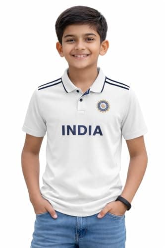 Cricket Kid White Test Jersey Unisex- StadiumEX (in, Age, 12 Years, 13 Years, Regular) 4