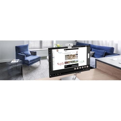 Lenovo 300 FHD Webcam with Full Stereo Dual Built-in Mics | FHD 1080P 2.1 Megapixel CMOS Camera with USB |Ultra-Wide 95° Lens, 4X Digital Zoom | 360 Rotation | Flexible Mount | Cloud Grey 2