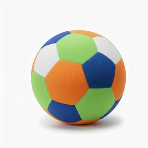 20cm Soft Kids Ball Multicolor Foam Football Indoor Outdoor Play Lightweight Safe for Kids Toddlers Baby Ball Fun Sports