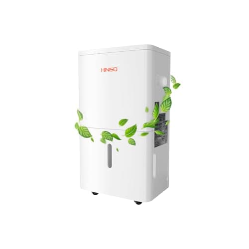 HINISO 30L Smart Compressor Dehumidifier | WiFi App Control, 6.5L Tank, Drain Hose, Clothes Dry Mode, Ionizer, Auto-Defrost, Low Noise | For Home/Basement up to 5500 Sq.ft