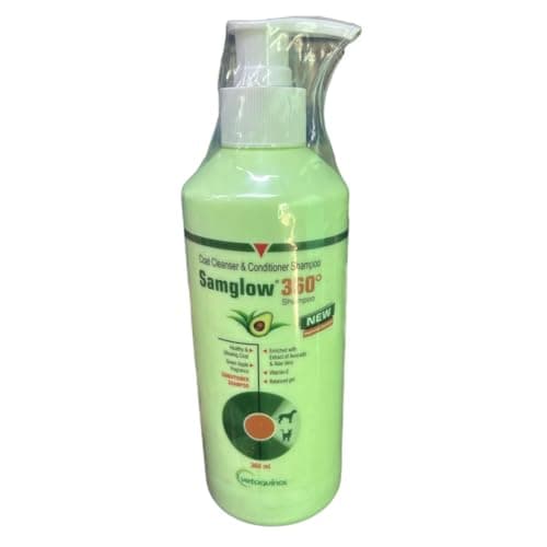 Samglow P-V Coat Cleanser & Conditioner Shampoo for Dogs & Cats, 200 ml, Protein & Vitamin-E Enriched 2
