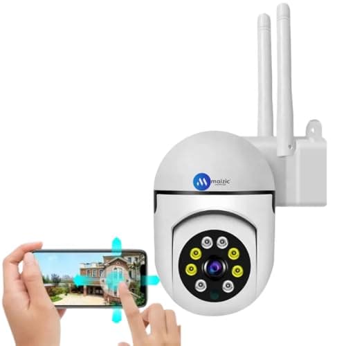 Maizic Smarthome Ultracam 5MP UHD Wi-Fi Outdoor CCTV Camera for Home with Color Night Vision, Motion Tracking, Two Way Talk and Multi Users View, 2 Years Warranty (S-Mini Ptz)