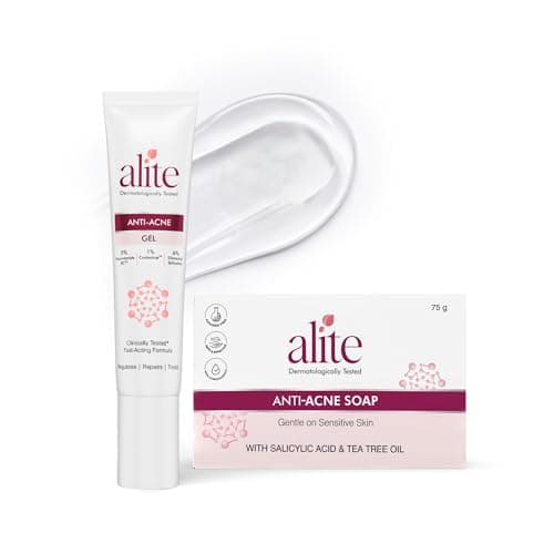 Alite Body-Acne Essentials Duo — Anti-Acne Soap + Anti-Acne Spot Treatment Gel | Clinical Body Cleansing for Chest, Back, Shoulders + Targeted Face Pimple Gel | Men Women | 2-Piece Combo Pack