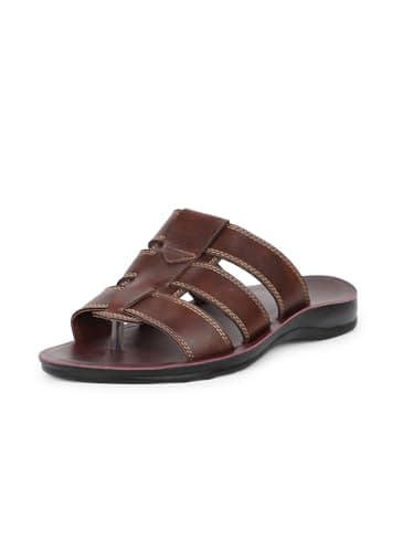 Bata Men's Slip-on Sandal - BROWN (8 UK) (8714505)