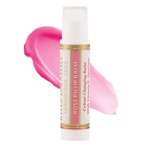 RYLLZ ESSENTIALS COLOR CHANGING MAGIC PH LIP BALM | Transparent to Pink Tint | With Shea Butter, Ceramide, Vitamin E & Squalane | For Moisturized Lips | 5 Gm 3