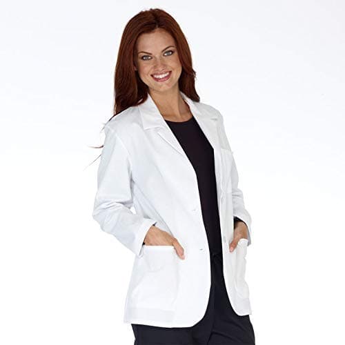 PrimeSurgicals Women's Cotton blouson Lab Coat with 100 Days White, 42