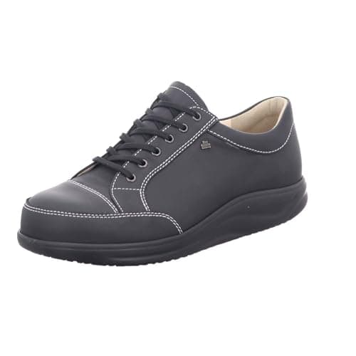 Finn Comfort Mens Huelva Leather Shoes, Schwarz (Black) Nuri, 8