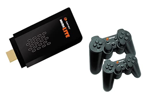 Sameo Micro Lite HDMI Gaming Console ,Game Stick, Video Games, Console Built -in 10000 Retro Games Dual Player- 4K Ultra HD Wireless TV Game Stick,Video Game for Kids (Black)