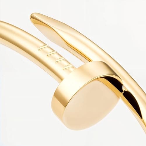 CLEO Be Bold Be You Chunky Gold-Plated Cuff Bracelet Kada for Women | Bold Open Bangle | Anti-Tarnish, Hypoallergenic Fashion Jewellery | Premium Statement Piece 2