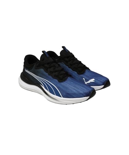 PUMA | UltraFlux Lite Men's Lightweight Running Shoes | Feather Gray-Clyde Royal-Black | 8UK 5