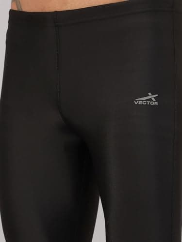 Vector X COMBAT-002 Men's Compression Pant|Legging|Full Length Bottom Tights|Lower For Gym Sports Workout, Running, Swimming, Cycling, Yoga|Base Layer Quick Dry Moisture-Wicking Active Wear(XXL) Black 4