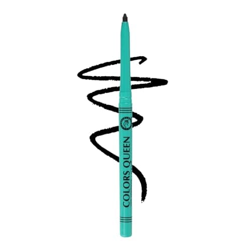 Colors Queen Bold Eyes Auto Kohl Kajal – Black, 0.35g | 36 Hours Long Lasting with Smooth One Swipe Application | Transfer-Proof | 2X Blacker | Smudge Proof & Waterproof Kajal for Women Enriched with 