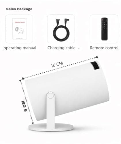 Steepify Portable Mini Projector | 720p Resolution Support with 4K Decoding | WiFi 5G & Bluetooth 5.0 | Smart Cinema Projector with Remote | Compatible with TV Stick, Android & iOS 3