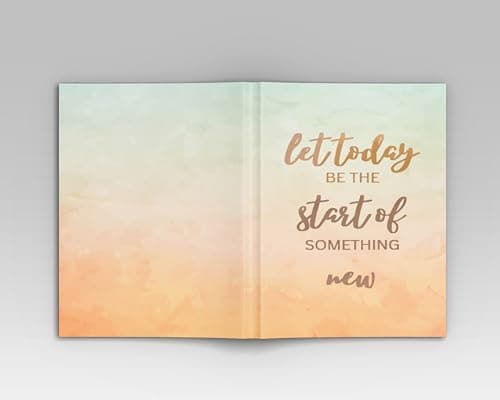AccuPrints Premium Soft Bound Notebook Diary for Girls and Women (A5,192 Ruled Pages with planner, 80 GSM) (Let today Perfect) 4