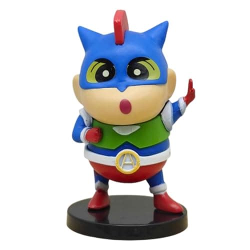 FUNFOB Shinchan Action Figure Height -8cm | Shin chan Figurine Cartoon Figures Toys for Boys & Girls PVC Multicolour | Action - Kamen Dress
