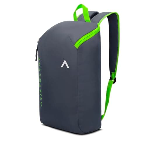 Aristocrat Berry 11L Casual Daypack with Adjustable Shoulder Straps, Lightweight, Durable Premium Polyester Backpack, Single Compartment & Reverse Zipper, For Men & Women, Grey