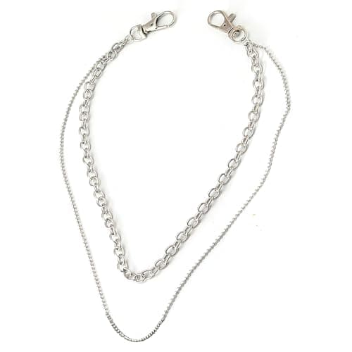 RVM Jewels Jeans Chain Stainless Steel Silver Punk Cool Pants Gothic Pocket Hip Hop Biker Trousers Chain Jewelry Accessories for Men and Women D1