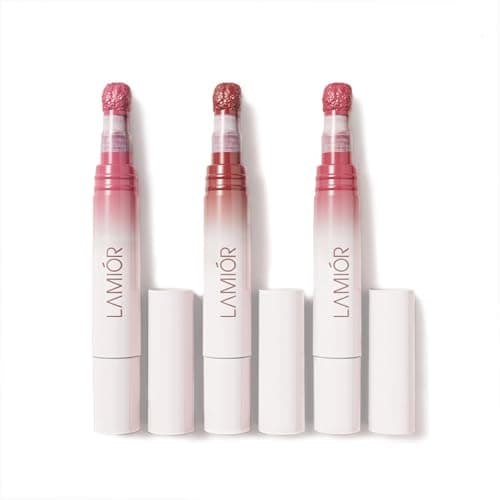 LAMIOR Blurry Fudgy Matte Lip Tint Combo - Long Lasting, Transfer Proof & Hydrating Lip Tint, Enriched with Jojoba Oil, Almond & Mango Extracts with Cushion Applicator, (Winter Delight, Pack of 3)