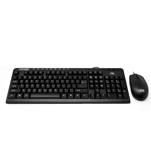 TVS ELECTRONICS Champ Executive Multimedia Combo (Wired Keyboard & Mouse)|10 Million+ keystrokes|Multimedia Functions 2