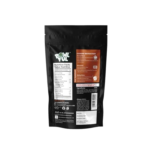 Bowlful Dal Makhani | Natural Ingredients | Ready-to-Eat Meal | Rich & Creamy Black Lentils Cooked with Butter & Spices | 65g Net Weight (250g After Rehydration) | Pack of 3 | No Added Preservatives & 2