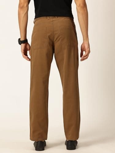 Thomas Scott Men 100% Cotton Straight Fit Chino Trouser (Dark Khaki, 38) 4
