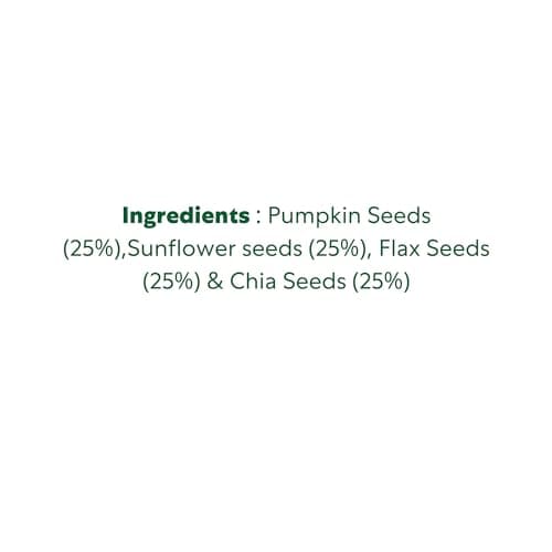 Feedsco Omega Crunch Mix Seeds – 250g X 2 | Blend of Pumpkin, Chia, Flax & Sunflower Seeds | High Protein, Calcium & Iron | Superfood Seed Mix for Healthy Snacking | Vegan, Keto & Gluten-Free 3