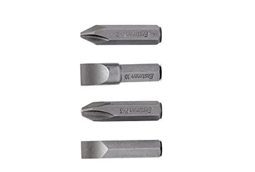 Eastman Bit For Impact Driver Bit Set Pack Of 4 Pcs Screwdriver Hex Bit in Sand Finish, Material Chrome Vanadium Steel Screw Driver Bits Heavy Duty Hand Tools Sets Professional Use (EID-5001) 4
