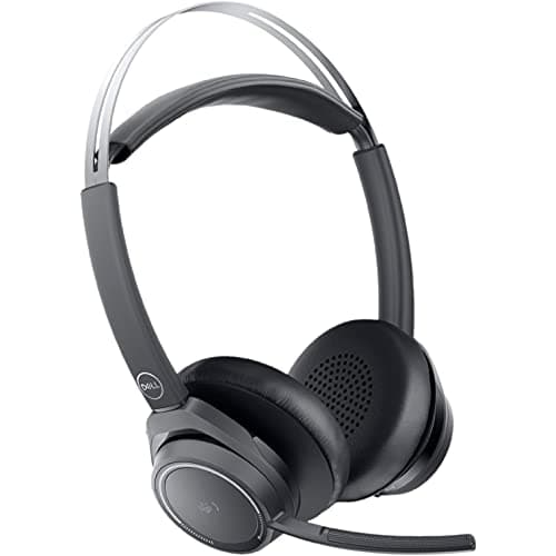 Dell Premier Wireless ANC Headset – WL7022, Control Panel on Headset Includes Call Control, Adjustable Leatherette Headband and Earpads, USB Dongle, Adjustable Boom Mic, Charging Stand - Black 2