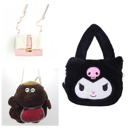 Meadawgs® Cute Purse Wallet Pouch Accessories Tote for Grils Gifts Animation Plush Bag|Clothing, Shoes & Accessories | Womens Handbags & Bags| Womens Handbags & Bags 4